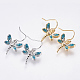 Brass Dangle Earrings EJEW-G238-04-1