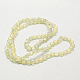 Electroplate Glass Beads EGLA-D028-21-2
