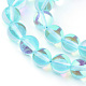 Chapelets de perles en pierre de lune synthétique G-R375-8mm-B04-1