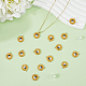 DICOSMETIC 60Pcs Flower Charms Yin Yang Amulet Pendants Golden Sun Flower Charms Chinese Symbol Talisman Sunflower with Yin Yang Pendants Alloy Enamel Charms for Jewelry Making FIND-DC0003-09-5