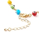 Collier pendentif chaîne en laiton & bracelets & bracelets de cheville ensembles de bijoux SJEW-JS01201-11