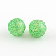 Chunky Gumball Bubblegum Acrylic Glitter Powder Round Beads X-OACR-Q002-06-1