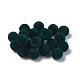 フロッキーアクリルビーズ  ラウンド  濃い緑  10mm  穴：2mm OACR-L011-C-14-1