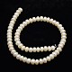 Klasse eine natürliche kultivierte Süßwasserperle Perlen Stränge PEAR-L001-C-12-01-3