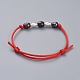 Adjustable Nylon Cord Bracelet Sets BJEW-JB04935-01-2
