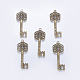 Tibetan Style Alloy Big Skeleton Key Pendants MLF9750Y-NF-1