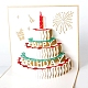 3D Pop Up Birthday Cake with Candle Greeting Cards DIY-N0001-127G-1
