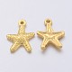 Aleación de estilo tibetano de estrellas de mar / estrellas de mar encantos K08UY011-1
