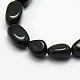 Natural Obsidian Nuggets Beads Strands X-G-L154-16-2