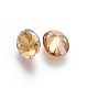 Electroplated Cubic Zirconia Pointed Back Cabochons ZIRC-I024-8x10-03-3