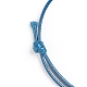 Coreano poliestere cavo di realizzazione di braccialetti cerato AJEW-JB00011-13-2