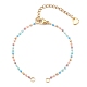 Fabrication de bracelets à maillons en perles de verre AJEW-JB00921-05-1