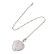 Heart Natural Rose Quartz Ceiling Fan Pull Chain Extenders FIND-JF00118-02-1
