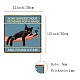 正方形のヴィンテージ鉄錫サイン  金属の警告サイン  家の庭のバーの壁の装飾のため  猫の模様  300x300x0.03mm DJEW-WH0246-012-2