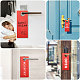 Etiquetas de pomo de puerta en blanco de pvc esmerilado DIY-WH0032-38-5