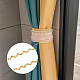 Hobbiesay cinta de poliéster gimp trenza trim borde dorado tejido trenza trim onda recorte trenzado ricrac cinta decoración borde trenzado para coser SRIB-HY0001-02-4