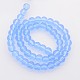Transparent Round Glass Beads Strands X-G02Q9083-2