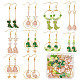 SUNNYCLUE 1 Box 10 Pairs Dinosaur Earrings Dangle Making Starter Kit Lovely Cartoon Animals Star Charm Dangle Earrings Glass Beads for Jewelry Making Kits Beginner Adult Women DIY Craft Supplies DIY-SC0020-91-1