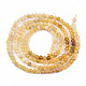 Brins de perles d'opale jaune naturelle de style dégradé G-S362-073-2