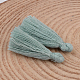 Décorations avec pendentif gland en fil de coton NWIR-P001-03-75-1