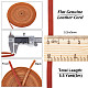 GORGECRAFT 5.5Yds 5mm Flat Genuine Leather Cord String Natural Leather Craft Lace Strips Full Grain Cowhide Braiding Cord Roll for Jewelry Making DIY Braided Bracelets Keychains(Brown) WL-GF0001-07B-01-2