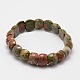 Faceted Natural & Synthetic Mixed Stone Beads Stretch Bracelets BJEW-E289-B-3