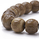 KuKa Wood Mala Beaded Stretch Bracelets BJEW-S131-27-2