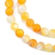 Fili di perline di conchiglia giallo dorato naturale SSHEL-G024-01B-3