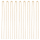 Unicraftale 12 pz 47~47.8 cm collane a catena in acciaio inossidabile catena minimalista dorata con fermagli ad artiglio di aragosta e anello di salto catena regolabile per la creazione di collane con ciondoli per connettori STAS-UN0038-66G-1