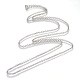 Iron Rolo Chains Necklace Making X-MAK-R015-75cm-P-2
