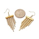 Rhinestone Chains Tassel Earrings EJEW-JE05474-3