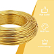 BENECREAT 12 Gauge(2mm) Gold Aluminum Wire 180 Feet(55m) Bendable Metal Sculpting Wire for Bonsai Trees AW-BC0007-2.0mm-14-5