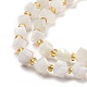 Natürlichen weißen Mondstein Perlen Stränge G-P463-16-4