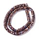 Brins de perles synthétiques assemblées en bronzite et jaspe impérial G-I318-03B-4