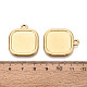 Cabochon-Fassungen für Anhänger aus Edelstahl 304&nbsp;STAS-N108-73G-3