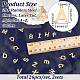 UNICRAFTALE about 52pcs Golden Letter A-Z Charms Stainless Steel Alphabet Charms Hypoallergenic Pendants 1.5mm Small Hole Charms for DIY Jewelry Making STAS-UN0016-75G-3