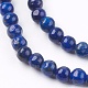 Lapis naturels teints brins de perles lazuli G-R173-6mm-01-3