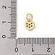 Латунные микропаве прозрачные подвески с фианитом ZIRC-P121-06G-3