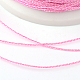 丸いメタリック糸  刺しゅう糸  3プライ  パールピンク  0.4mm  約1093.61ヤード（1000m）/ロール MCOR-G001-0.4mm-19-2