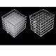 アクリルネイルアートツールボックス  化粧箱  14.7x17.8x16.4層  透明  20mm  [1]コンパートメント/層 MRMJ-R070-10-6