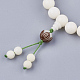 Bracelets de perle de mala en bois BJEW-S140-11-2