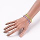 Einstellbar koreanischen gewachst Polyester Schnur Armbänder BJEW-JB05068-02-5