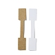 Etiquetas de precios de joyería de papel kraft en blanco plegables CDIS-C006-09B-3