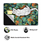 PVC プラスチック防水カード ステッカー  銀行カードの装飾用の粘着カードスキン  長方形  猫の形  186.3x137.3mm DIY-WH0432-039-3