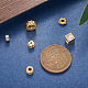 Spritewelry 10Pcs 5 Styles Brass Clear Cubic Zirconia Beads KK-SW0001-02-4