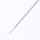 鉄の開いたビーズ針  DIYジュエリーツール  プラチナ  7.5x0.01cm IFIN-P036-01D-2