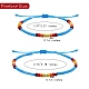 4Pcs 4 Style Glass Seed & Brass Braided Bead Bracelets and Anklets Set SJEW-SW00003-04-3