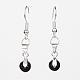 Natural Gemstone Beads Dangle Earrings EJEW-JE02189-2