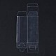 長方形の透明なプラスチックのPVCボックスギフト包装  防水折りたたみボックス  おもちゃやカビ用  透明  展開：21.2x8cm  完成品：4x4x12cm CON-F013-01N-2