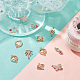 SUNNYCLUE 1 Box 48PCS Rhinestone Connectors Charms Alloy Butterfly Rhinestone Charms Infinity Leaf Crystal Connector Pendant for Women DIY Jewelry Making Charms Necklace Bracelet Supplies Accessories ALRI-SC0001-11LG-4